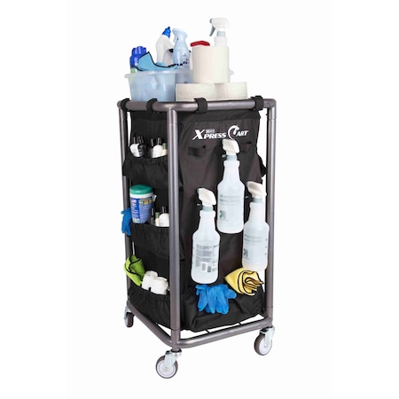 Hospitality 1 Source Xduty Xpress Cart, Hammertone Finish/Bla XDXPBL